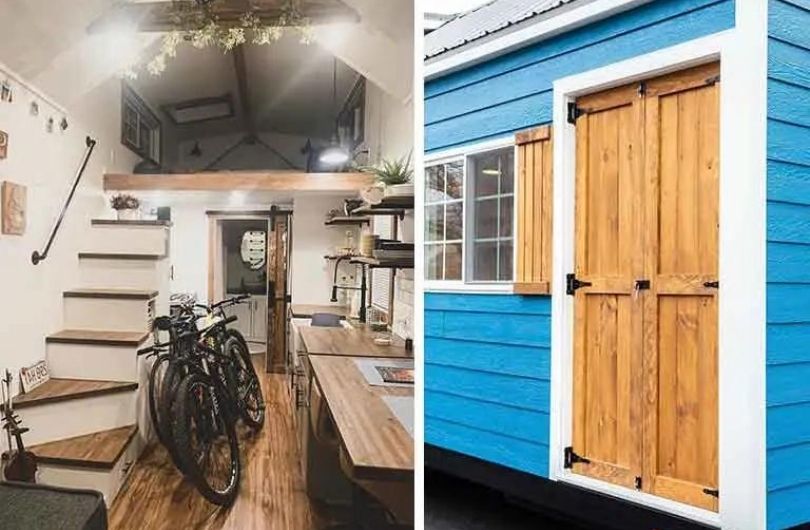 Une Petite Maison De 28 Pieds De Style Maison De Ferme Moderne S'adapte Aux Bicyclettes Et À Ses Cyclistes !