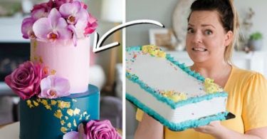 Cette Femme A Transformé Un Gâteau D'épicerie À 20 Euros En Un Gâteau De Mariage De 450 Euros.