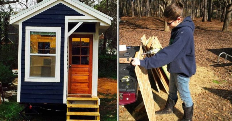 Une Adolescente De 14 Ans Construit Une Petite Maison Après Le Décès De Son Père, Grâce Aux Techniques Qu'il Lui A Montrées De Son Vivant.