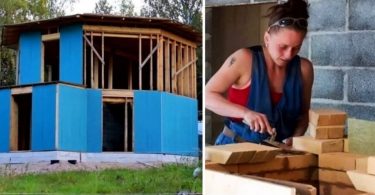 Une femme de ses propres mains a construit une maison dont elle rêvait dans un rêve