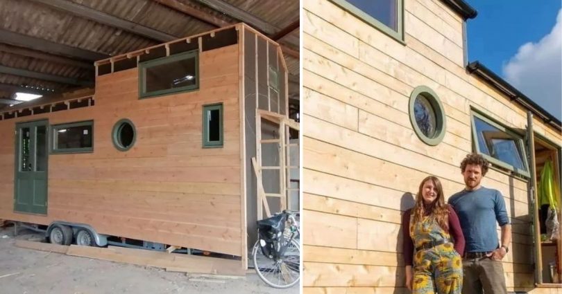 Un Couple Britannique A Construit Une Petite Maison Durable À Partir De Rien, Pour Vivre Hors Réseau.